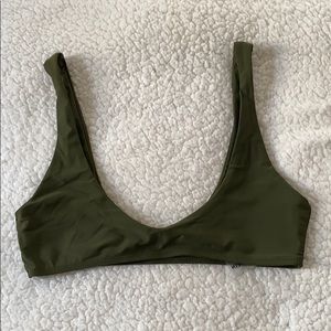 Olive Green Bikini Top